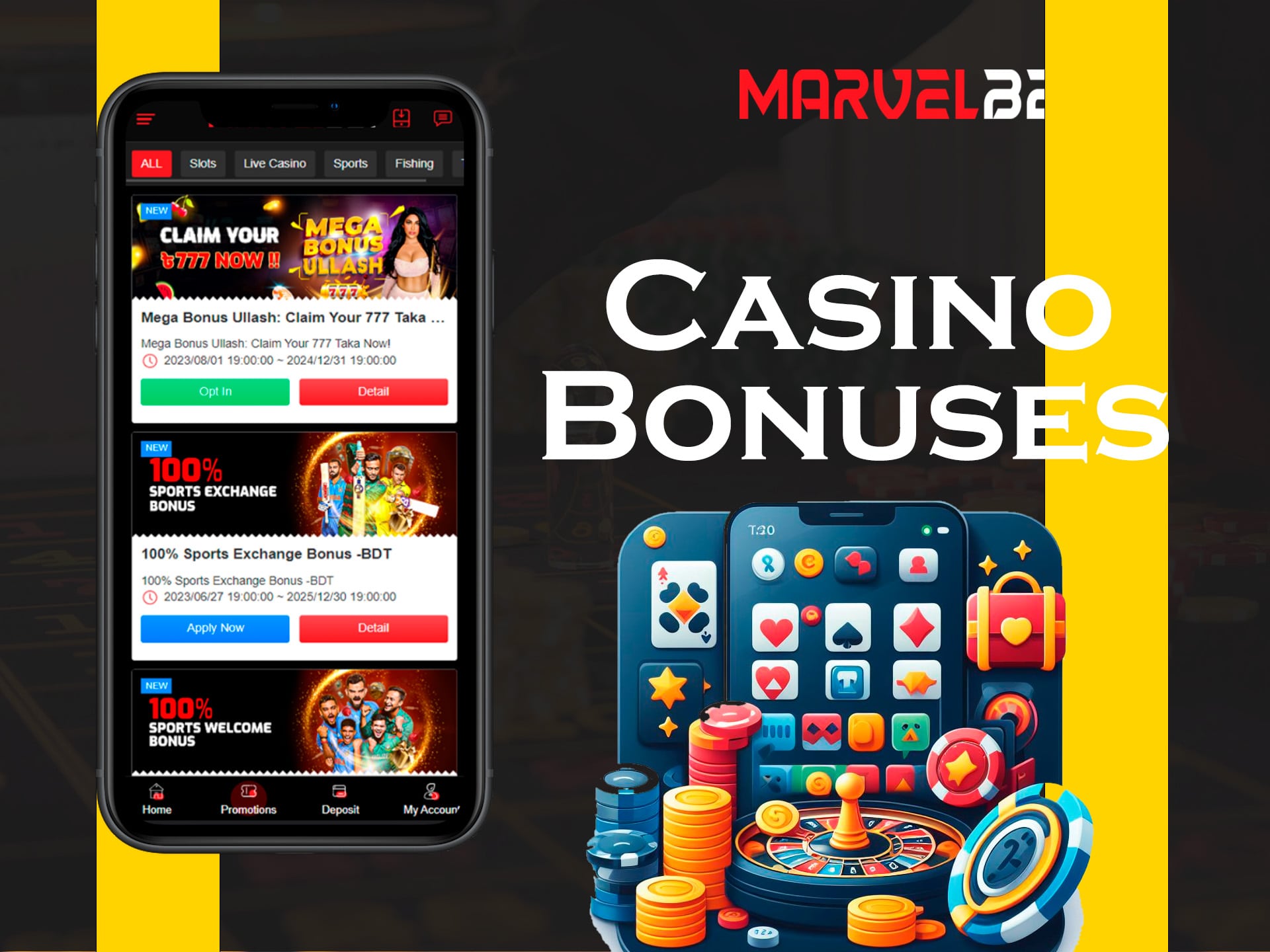 bonuses at marvelbet apps