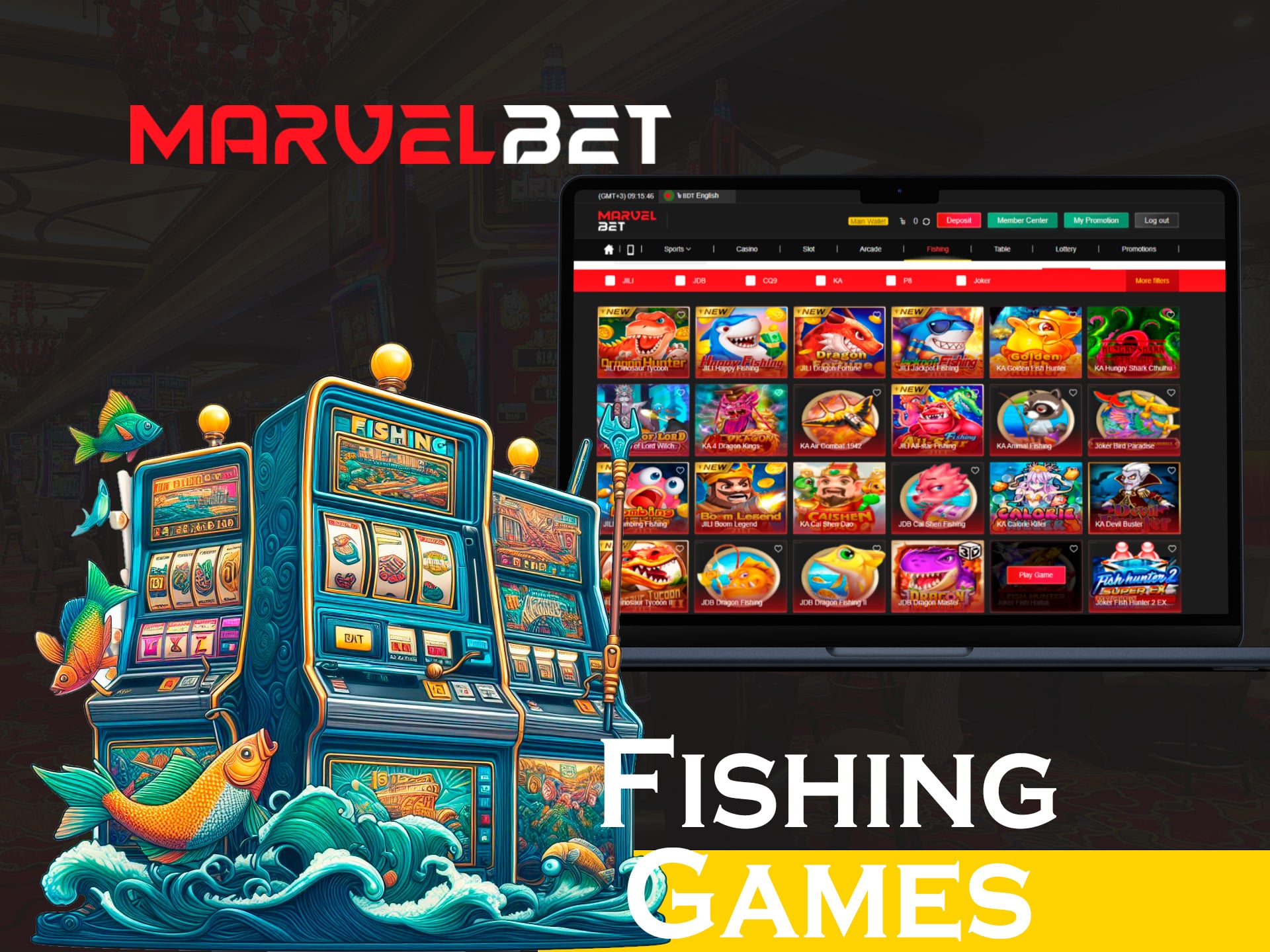 fishing games in Marvelbet