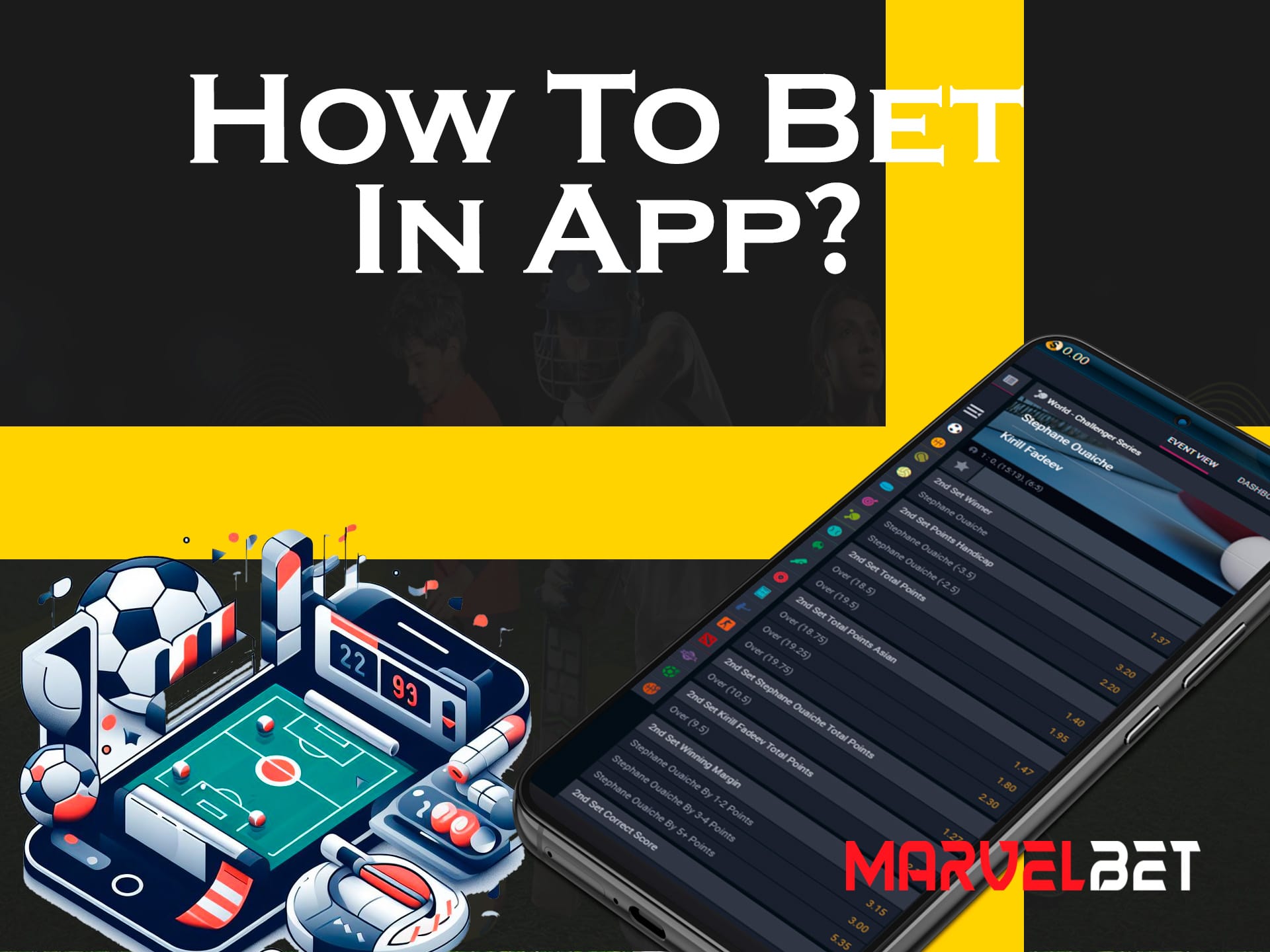how to bet in application