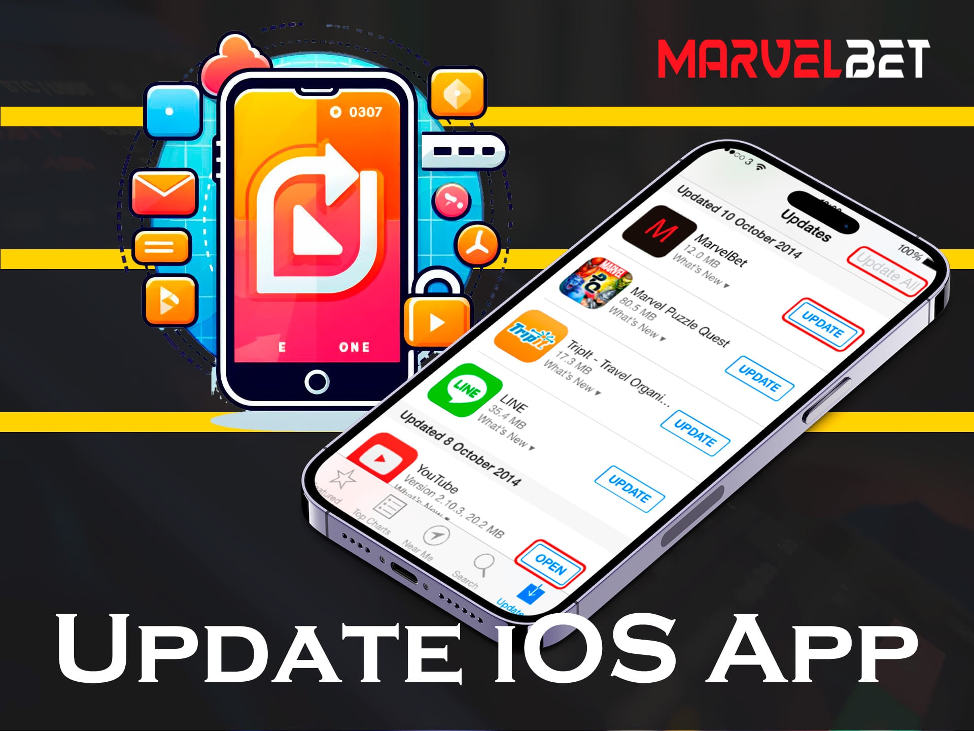 update ios marvelbet app