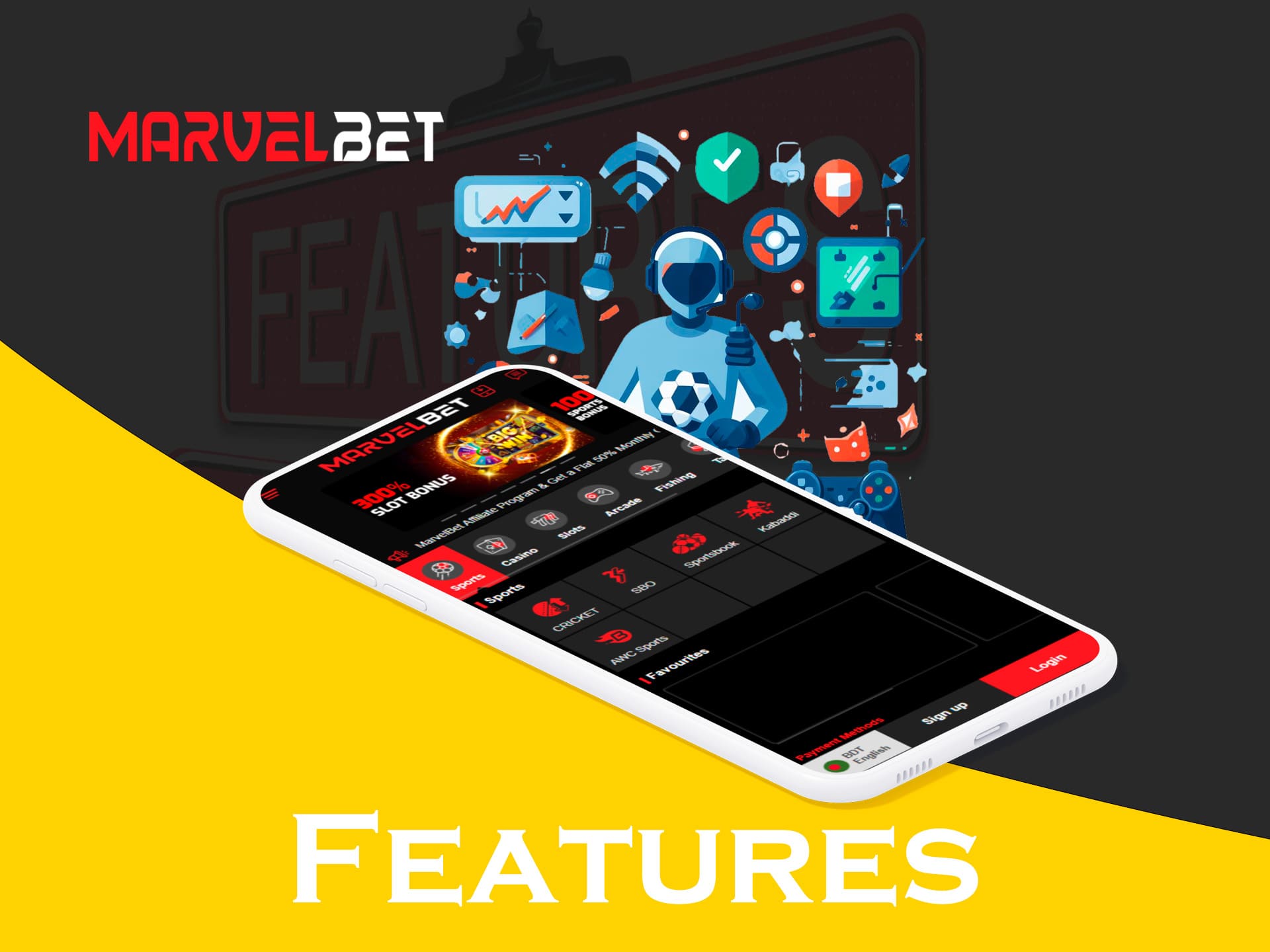 marvelbet app features